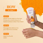 Lotus Herbals Radiance Boost Ubtan Face Wash With 0.075% Salicylic Acid | Turmeric, Sandalwood and Rose Water | Glowing Skin |Reducing Dark Spots | Paraben free |100gm image 4 — view 4