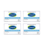 Cetaphil Cleansing and Moisturising Syndet Bar, Shea Butter, 300 g, Pack of 4 - red — view 1
