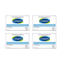 Cetaphil Cleansing and Moisturising Syndet Bar, Shea Butter, 300 g, Pack of 4
