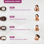 Lotus Herbals Radiant Diamond Cellular Radiance 4 In 1 Facial Kit | With Diamond Dust & Cinnamon | For Women & Men | Chemical Free| Reduce Blemishes| For All Skin Types | 4x37g image 4 — view 4