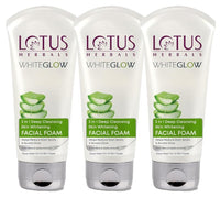 Lotus Herbals 3 in 1 Deep Cleansing Facial Foam 100g (Pack of 3)