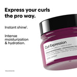 L'Oréal Professionnel Curl Expression Intense moisturizer Mask 250 ml | Deeply hydrates and de-tangles curls and provides intense moisturization | With Glycerin, Urea H & Hibiscus seed. image 2 — view 2
