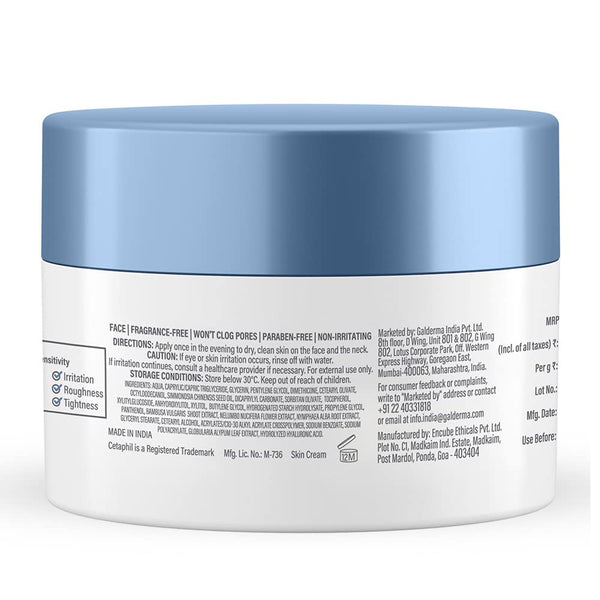 Cetaphil Optimal Hydration Replenishing Night Cream 50g | Lightweight & Fast Absorption | Hyaluronic Acid, Blue Daisy Extract, Niacinamide image 2