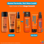 MATRIX Mega Smooth Shampoo (200ml), Conditioner (100ml) & Serum(100ml) Combo with Shea Butter for Frizzy Hair | Max Smoothness for 4 Days | Used by 1 Lakh Hairstylists* | For All Hair Types image 2 — view 2