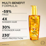 L'Oreal Paris Extraordinary Oil Hair Serum Powered by Floral Oils for All Hair Types, Volume- 100 ml, Makes hair frizz-free, stronger, shiny and provides UV and Heat Protection, Lightweight Formula image 7 — view 7