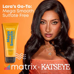 Matrix Mega Smooth Sulfate-free Conditioner with Squalene and Bonding Blend for Gentle Care and Bond Repair | Smoothens Hair | Safe for Chemically Treated Hair | 100ml image 2 — view 2