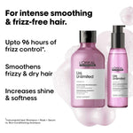 L'Oréal Professionnel Paris Serie Expert Liss Unlimited Blow Dry Serum, 125Ml & Shampoo, Controls Frizz Adds Shine With Prokeratin Complex image 2 — view 2