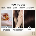 L'Oreal Paris Extraordinary Oil Hair Serum Powered by Floral Oils for All Hair Types, Volume- 100 ml, Makes hair frizz-free, stronger, shiny and provides UV and Heat Protection, Lightweight Formula image 8 — view 8
