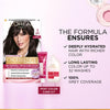 L'Oréal Paris Permanent Hair Colour, Radiant At-Home Hair Colour with up to 100% Grey Coverage, Pro-Keratin, Up to 8 Weeks of Colour, Excellence Crème, 3 Natural Darkest Brown, 72ml+100g image 4