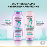 L’Oréal Paris Hyaluron Pure 72H Purifying Shampoo, For oily scalp & dry hair with salicylic and hyaluronic acid, 200 ml image 7 — view 7