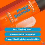 Matrix Mega Smooth Professional Shampoo with Shea Butter & Amino Acids, for Frizzy Hair | Max Smoothness for 4 Days | Used by 1 Lakh Hairstylists*| For All Hair Types | Paraben Free image 4 — view 4