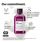 L'Oréal Professionnel Curl Expression Intense moisturizing cleansing Shampoo 300 ml | Provides intense and long lasting hydration | With Glycerin, Urea H & Hibiscus seed. image 8 — view 8