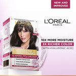 L'Oréal Paris Permanent Hair Colour, Radiant At-Home Hair Colour with up to 100% Grey Coverage, Pro-Keratin, Up to 8 Weeks of Colour, Excellence Crème, 3 Natural Darkest Brown, 72ml+100g image 2 — view 2