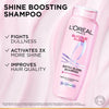 L’Oréal Paris Glycolic Gloss Shine Boosting Shampoo, powered by 3% Glycolic Acid, for dull hair, restores hair quality for gives 3x more gloss, 340ml image 5