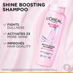 L’Oréal Paris Glycolic Gloss Shine Boosting Shampoo, powered by 3% Glycolic Acid, for dull hair, restores hair quality for gives 3x more gloss, 340ml image 5 — view 5