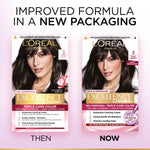 L'Oréal Paris Permanent Hair Colour, Radiant At-Home Hair Colour with up to 100% Grey Coverage, Pro-Keratin, Up to 8 Weeks of Colour, Excellence Crème, 3 Natural Darkest Brown, 72ml+100g image 9 — view 9