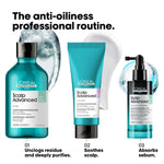 L'Oreal Professionnel Scalp Advanced 5-In-1 Leave-In Hair Serum - 90ml | Defeats 5 scalp irregulations (Oiliness, Discomfort, Sweat, Impurities & Odor)| L'Oreal Serum for Men & Women image 7 — view 7