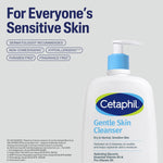 Cetaphil Gentle Skin Cleanser for Dry, Normal Sensitive Skin - 1000 ml| Hydrating Face Wash with Niacinamide, Vitamin B5| Dermatologist Recommended| Paraben, Sulphate Free image 5 — view 5