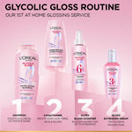 L’Oréal Paris Glycolic Gloss Shine Glazing Acidifier, Rinse off Treatment, powered by 6% Glycolic Acid, long lasting shine for up to 2 weeks, 100ml image 8 — view 8