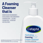 Cetaphil Hydrating foaming Face Wash, Cream to Foam Cleanser 236ml | Niacinamide, Pro-Vitamin B5 & and Aloe for Gentle Cleansing image 4 — view 4