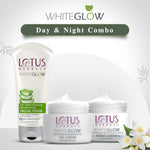 Lotus Herbals Whiteglow Day And Night Face Cream Pack with Face Wash | For Glowing Skin| For Oily, Dry & Combination Skin | Reduce Dark Spots| For Women and Men| 220g image 2 — view 2