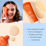 Lotus Herbals SafeSun UltraRx Tinted - S1 Sunscreen SPF 50+ and PA++++ For UV/Blue Filters, Broad Spectrum Protection with Niacinamide and Ceramide, Non Oily, Dermatologically Tested, For Oily, Dry, Combination Skin, 50g image 6 — view 6