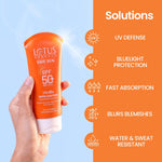 Lotus Herbals SafeSun UltraRx Tinted - S1 Sunscreen SPF 50+ and PA++++ For UV/Blue Filters, Broad Spectrum Protection with Niacinamide and Ceramide, Non Oily, Dermatologically Tested, For Oily, Dry, Combination Skin, 50g image 7 — view 7