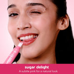 Lotus Herbals Sugar Delight Lip Balm With Spf 15 For Dry And Chapped Lips, Reduces Pigmentation, Moisturises Deeply, Glossy Finish, With Ceramides And Vitamin E, Pink Tint, Fruity Scent,(Pink, 10Gm) image 2 — view 2